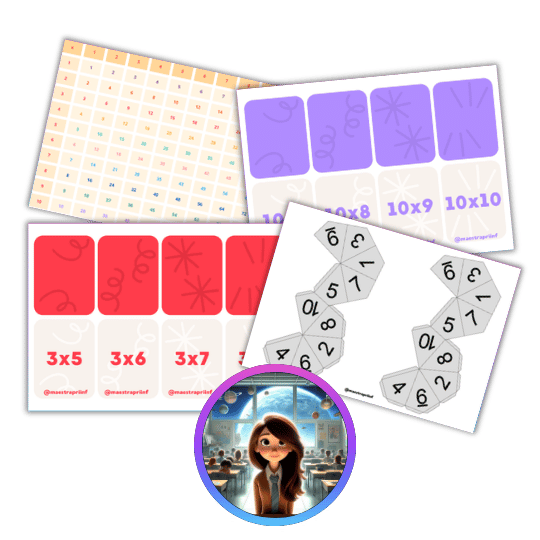 016.2. Tabla Montessori de las multiplicaciones