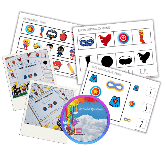 057.3. Proyecto superhéroes 3 niveles de infantil