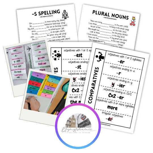 096.1. Flipbooks y actividades sobre reglas de spelling