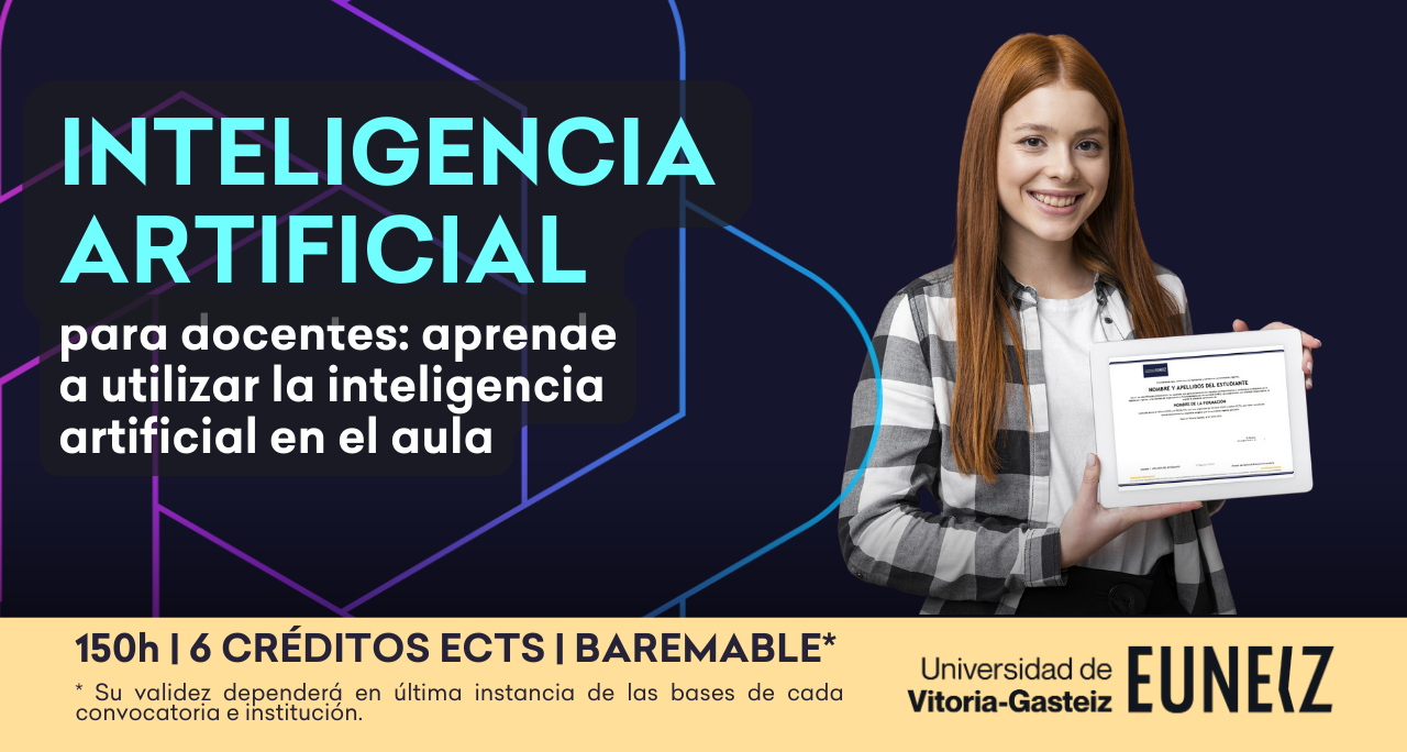 Certifica tu curso de Inteligencia Artificial para el aula.