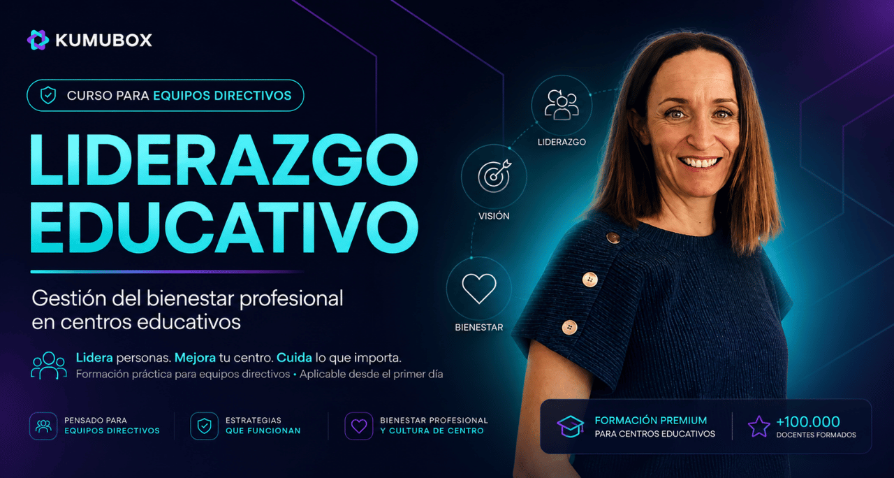Curso práctico y estratégico para equipos directivos y coordinadores. Descubre cómo ejercer un liderazgo pedagógico y humano que impulsa la innovación.