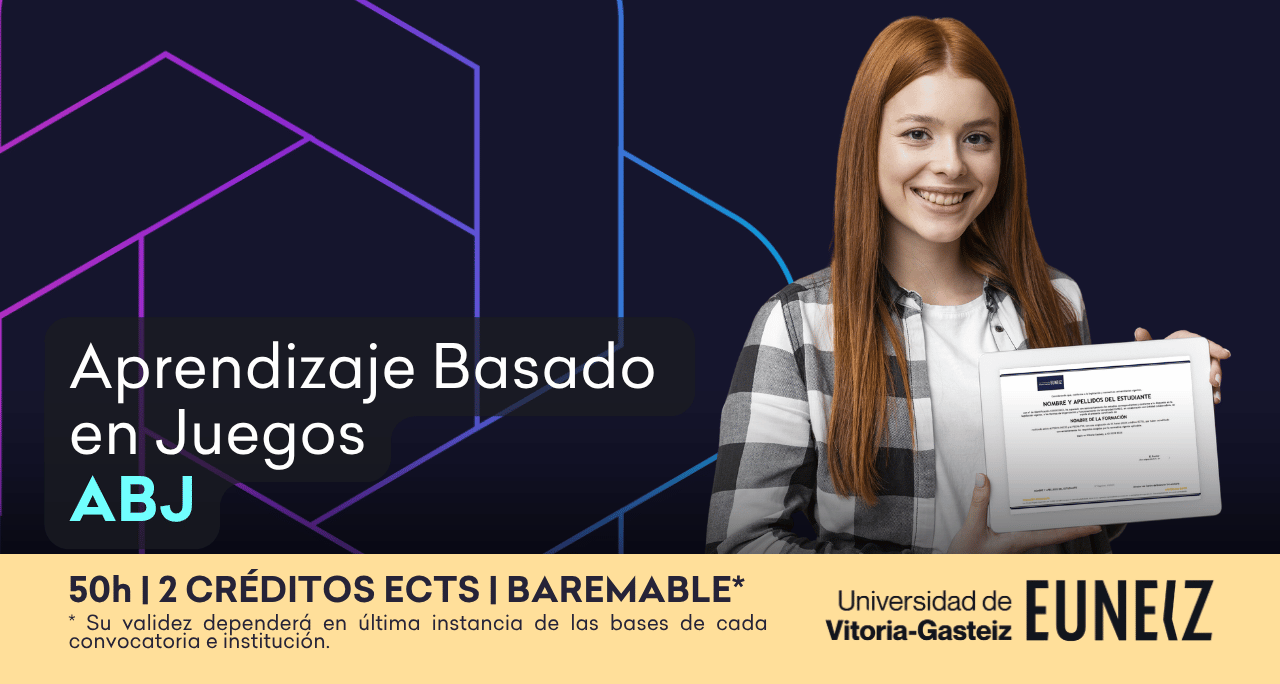 aviso esto es solo la evaluación del curso certificado antes de poder realizar la evaluación es obligatorio finalizar el curso de abj aprendizaje basado en jueg...