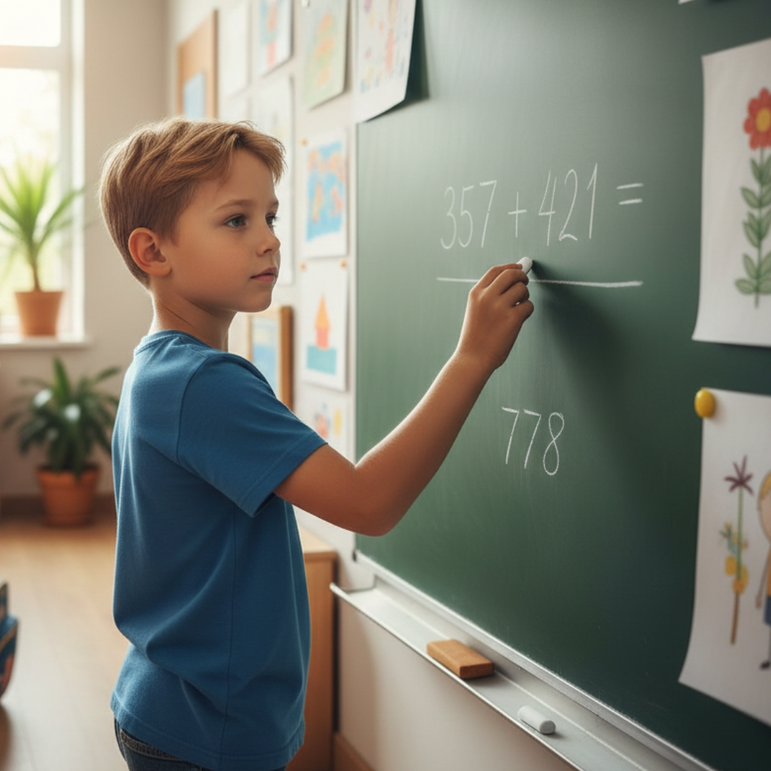 Situación de aprendizaje de matemáticas para 3.º de Primaria basada en sumas y restas de tres cifras sin llevar, con enfoque manipulativo, inclusivo y producto