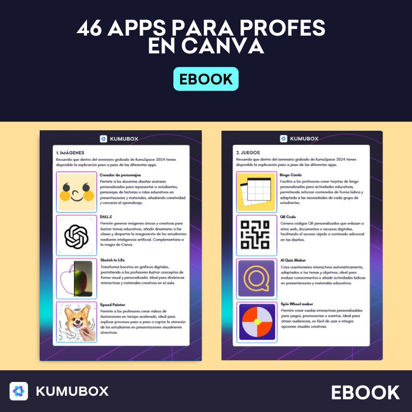 Guía práctica y visual de apps integradas en Canva aplicables al diseño educativo. Incluye recomendaciones para docentes, usos concretos en el aula y ejemplos