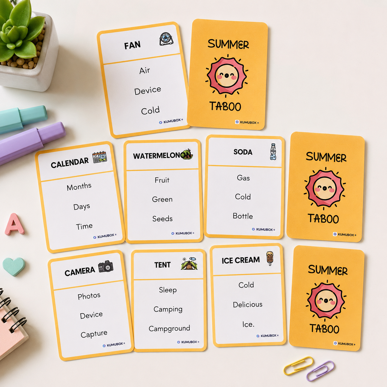 Descarga este divertido juego de Tabú Veraniego para Educación Primaria. Ideal para trabajar la expresión oral, el vocabulario.