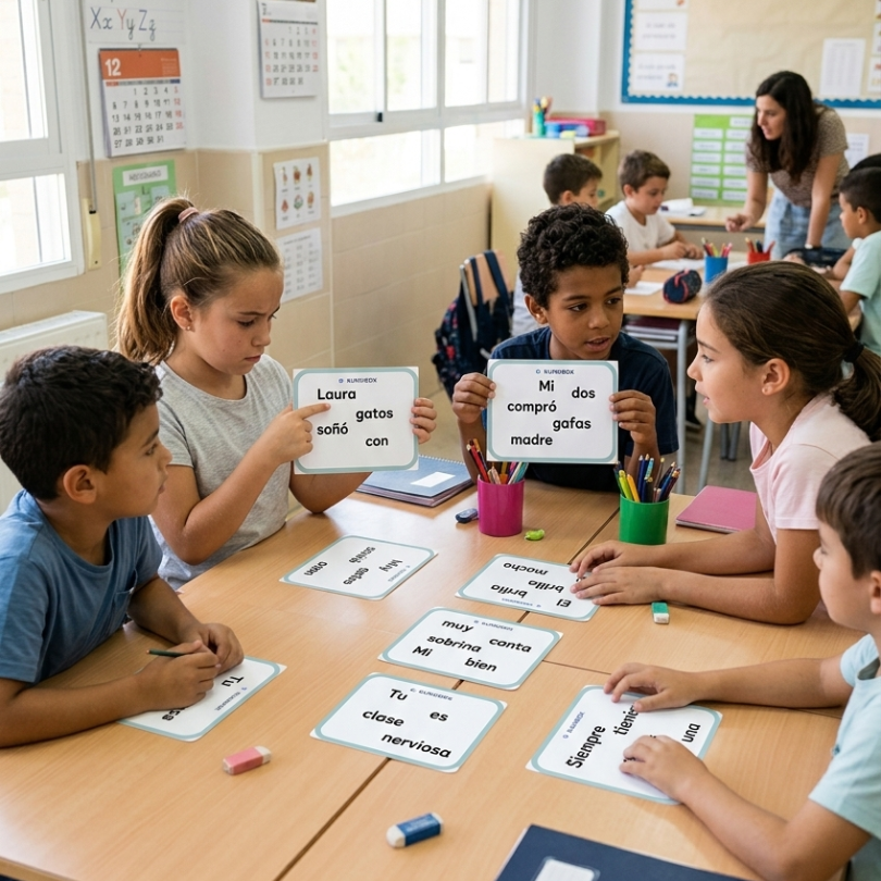 Descarga "El Laboratorio de Palabras", un recurso multilingüe (Castellano, Inglés, Francés, Catalán, Gallego, Euskera) para trabajar la sintaxis y gramática.