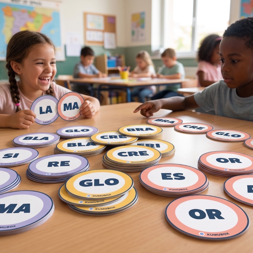 Descarga "La palabra es... ¡Boom!", un juego dinámico para trabajar el vocabulario y la conciencia fonológica en primaria. Ideal para 5.º y 6.º curso, adaptable