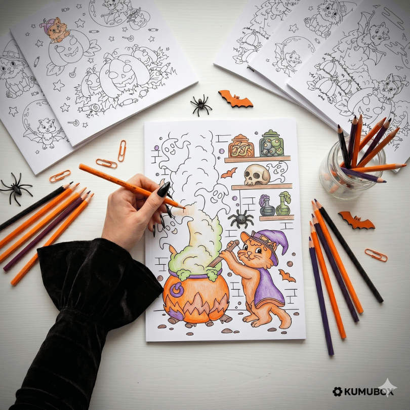 este cuadernillo de coloreo con temática de halloween está diseñado para alumnos y alumnas de primaria primer y segundo ciclo contiene 12 dibujos detallados de...