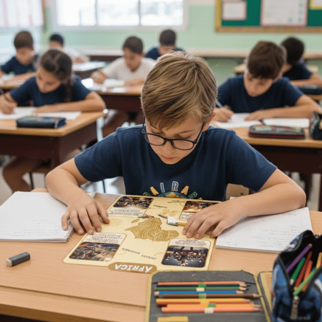 Descubre la riqueza de África con este recurso para 3.º y 4.º de Primaria. Explora su artesanía, danzas y la magia de los griots.