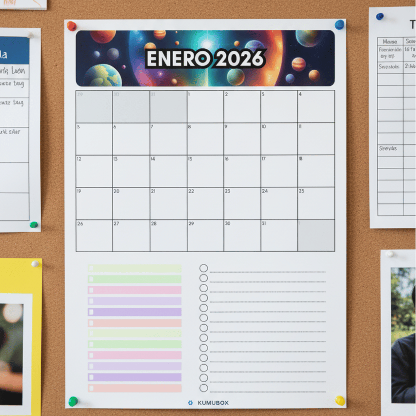 Calendario editable para el curso 2025/2026 ideal para la planificación docente, con diseño mensual claro y enlace editable en Canva.