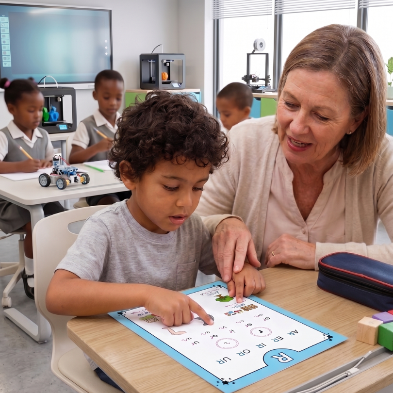 Cartilla didáctica para el aprendizaje acumulativo de las sílabas inversas con -R (ar, er, ir, or, ur). Incluye lectura de sílabas.