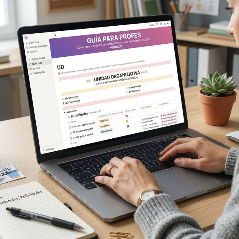 Esta guía didáctica te enseñará a organizar unidades didácticas de manera eficiente con Notion, una potente herramienta digital. Aprenderás a crear espacios des