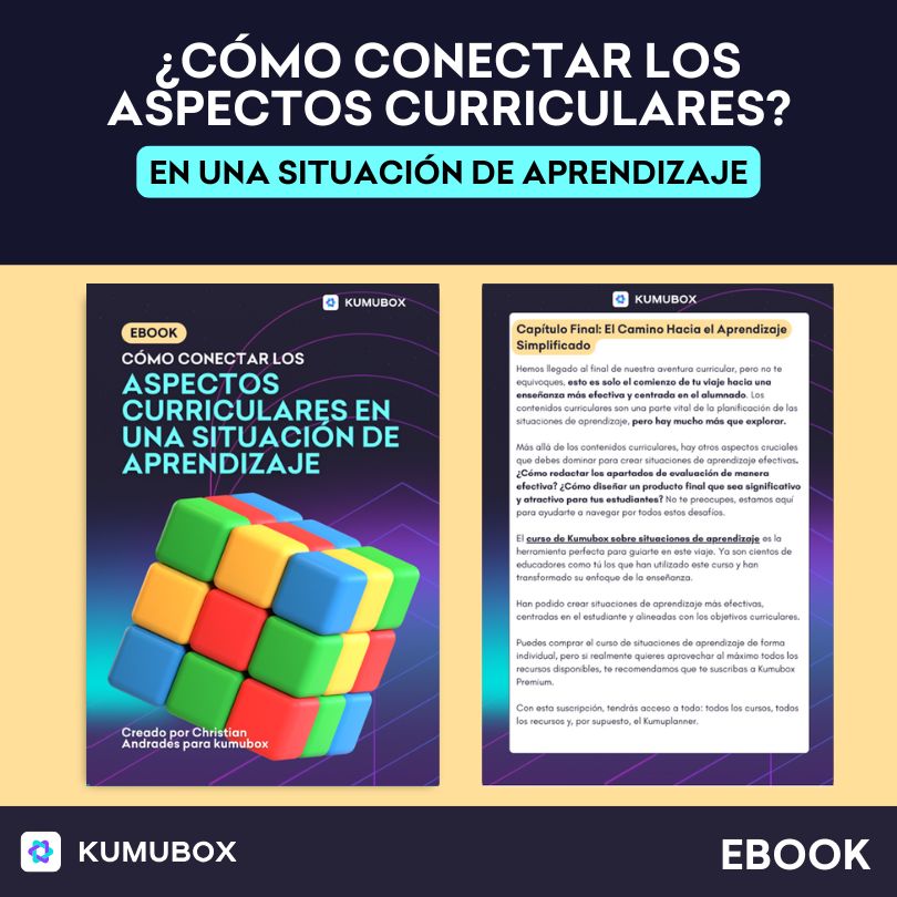 Ebook que enseña a conectar saberes básicos, competencias específicas, criterios de evaluación y competencias clave en el diseño de situaciones de aprendizaje.