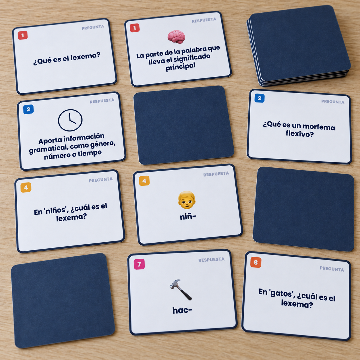Memory imprimible de morfología para 5.º de Primaria: 40 tarjetas, 20 parejas, instrucciones y solucionario para practicar raíces y afijos.