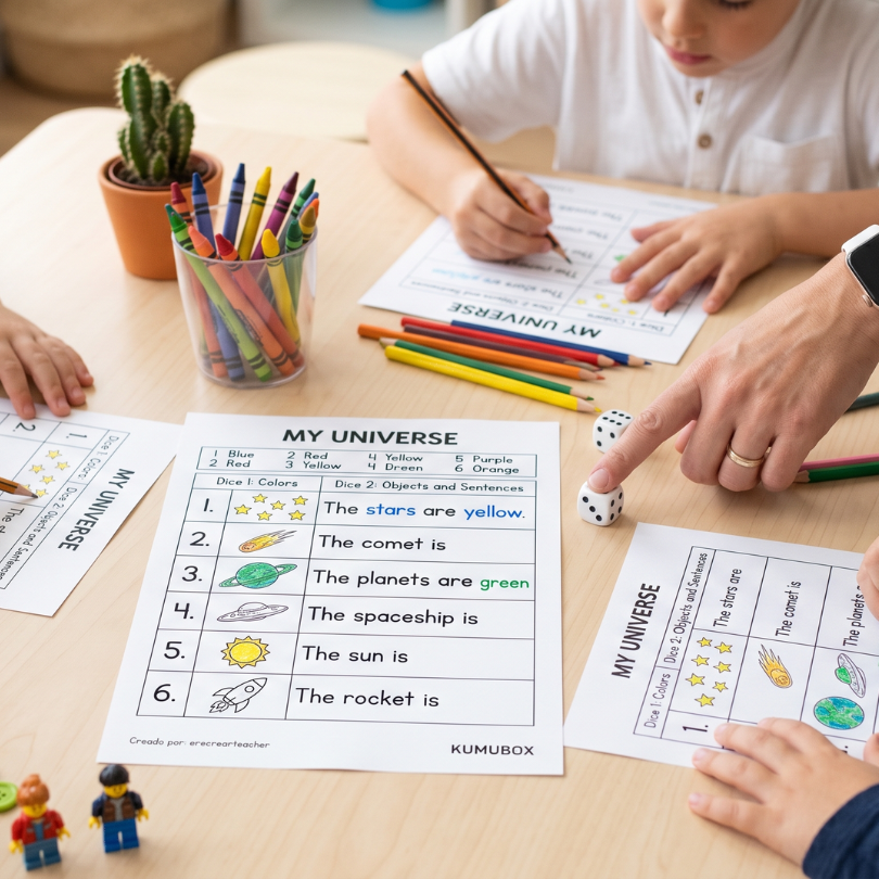 an engaging dice game designed to help young learners practice colors numbers and spacerelated vocabulary in english students roll two dice one determines the c...