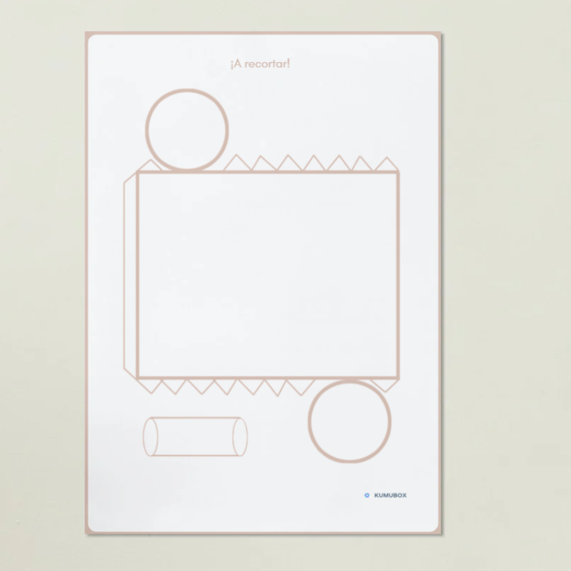 Recurso educativo para conocer el cilindro como figura tridimensional. Actividad visual y manipulativa ideal para infantil y primaria.