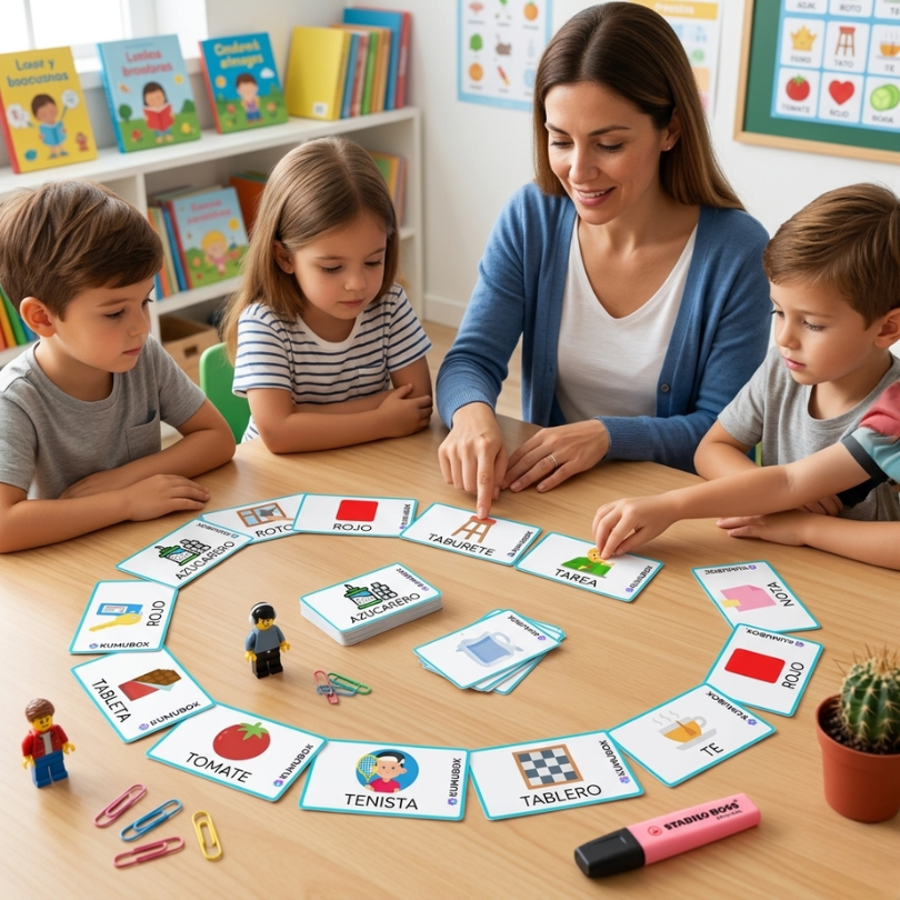el dominó de las palabras  dislexia es un recurso didáctico diseñado para mejorar la conciencia fonológica y la asociación visualverbal en alumnos con dislexia...