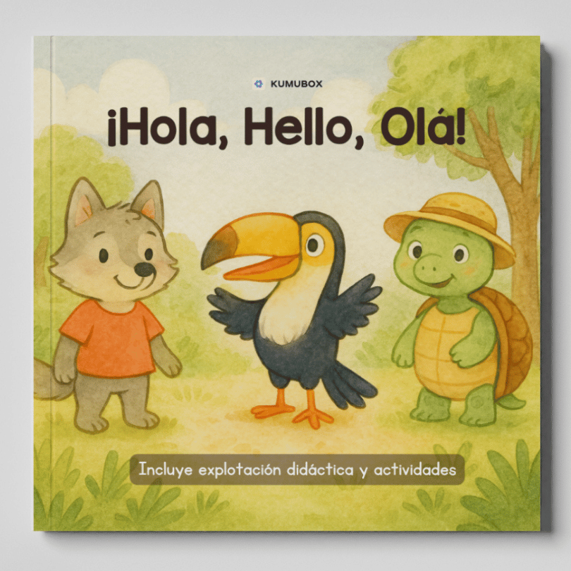 Cuento infantil para trabajar los saludos en distintas lenguas y promover el respeto por la diversidad lingüística desde la etapa de infantil y primaria.