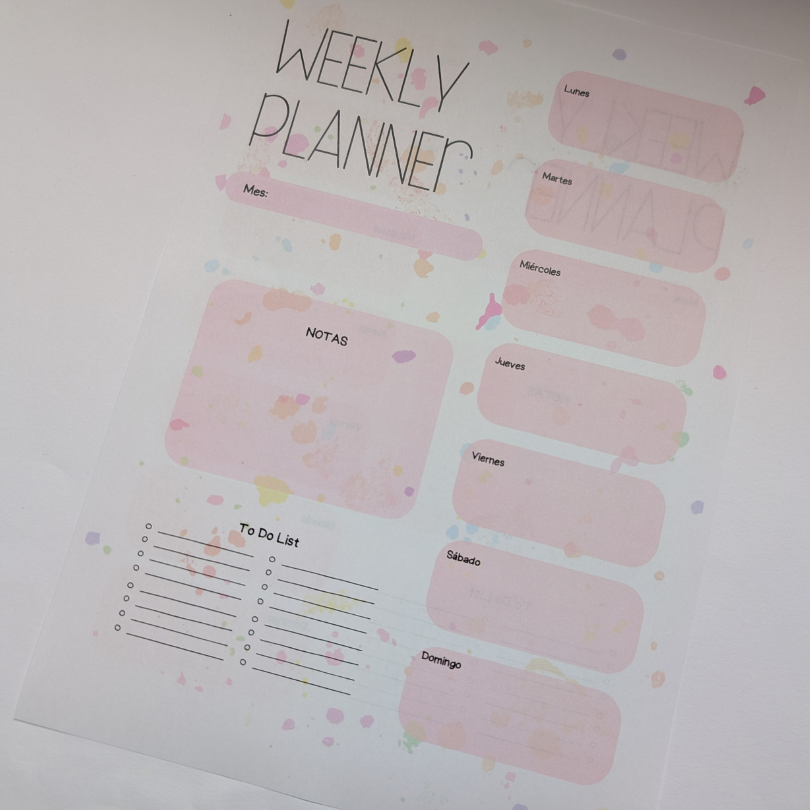 Planner semanal escolar para planificar tareas, rutinas y proyectos en primaria. Mejora la organización, la autorregulación y la autonomía del alumnado.