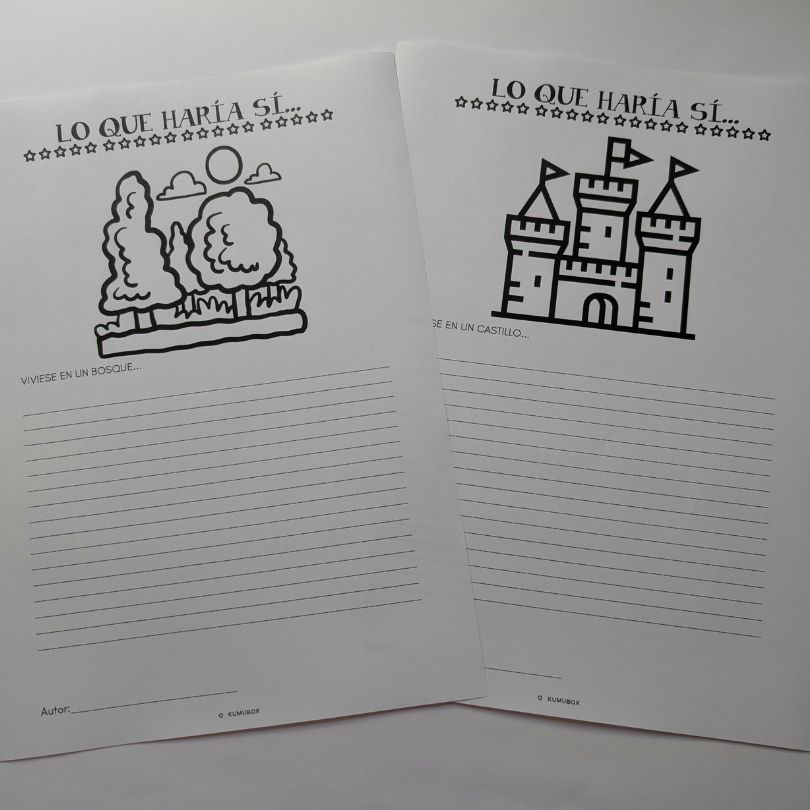 Actividad creativa para trabajar el uso del condicional, la expresión escrita y la oralidad mediante frases abiertas. Favorece la imaginación.