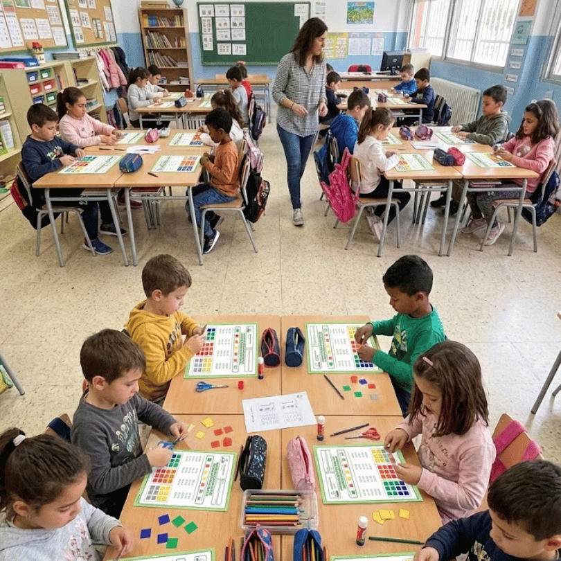 Recurso educativo para trabajar la descomposición de números decimales en el tercer ciclo de Educación Primaria, desarrollando la competencia matemática.