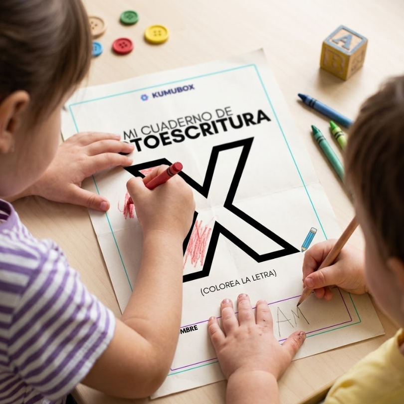 este cuadernillo individual de lectoescritura está diseñado para alumnos de educación infantil y tiene como protagonista la letra x contiene 10 páginas fotocopi...