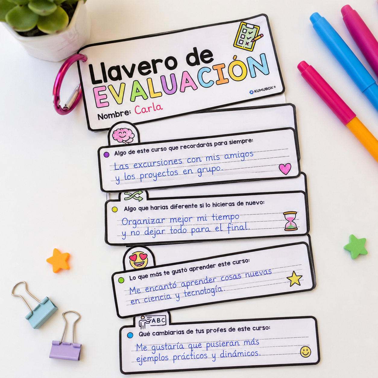 llavero imprimible en blanco y negro para que los alumnos y alumnas reflexionen sobre su curso escolar les permite expresar lo que han aprendido qué aspectos me...