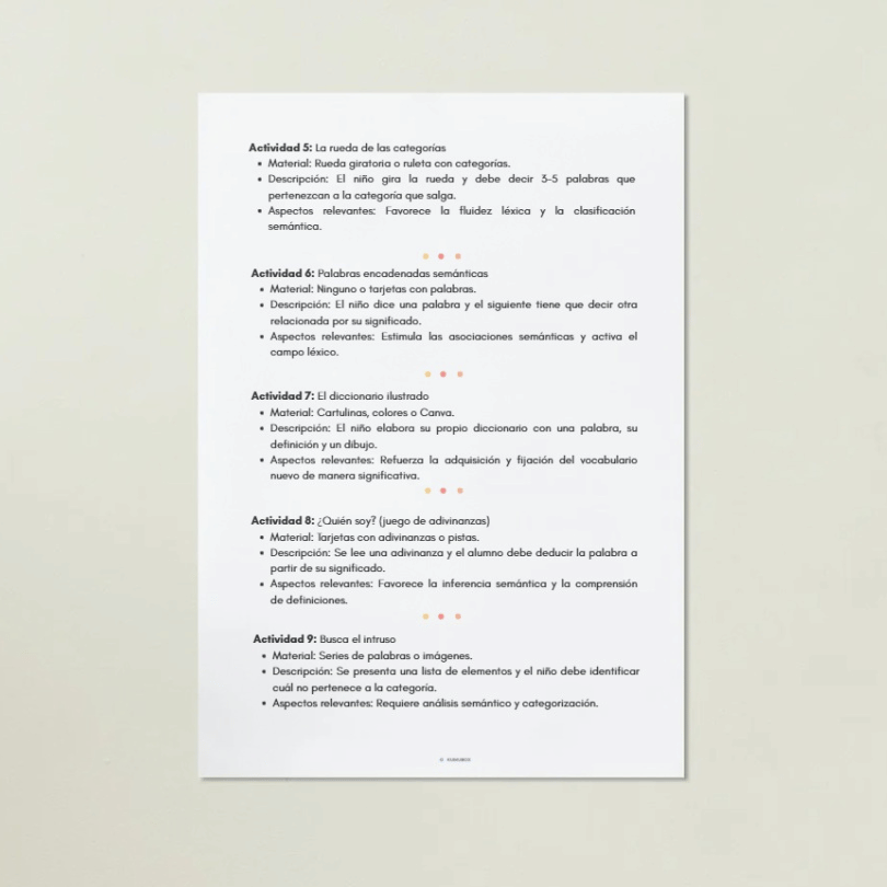 Cuaderno de actividades para trabajar vocabulario, sinónimos, antónimos y campos léxicos en primaria. Ideal para intervención del lenguaje, NEAE o ELE.