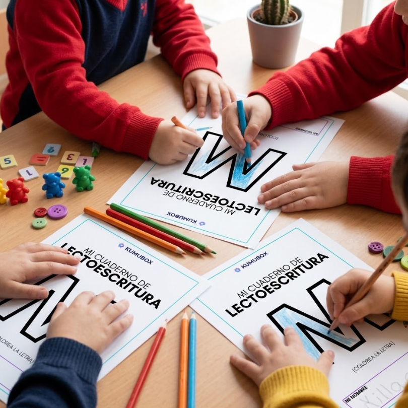 este cuadernillo de lectoescritura está diseñado para niños y niñas de infantil y se centra en la letra m contiene 10 fichas fotocopiables con actividades inter...