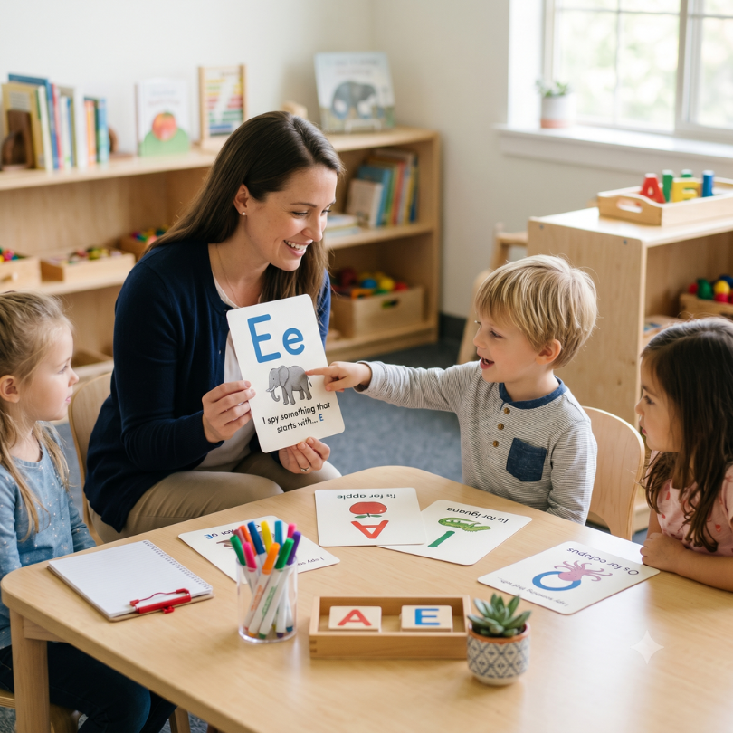 flashcards educativas para aprender y reforzar el reconocimiento de las vocales en inglés a través de imágenes y palabras clave ideal para educación infantil y...