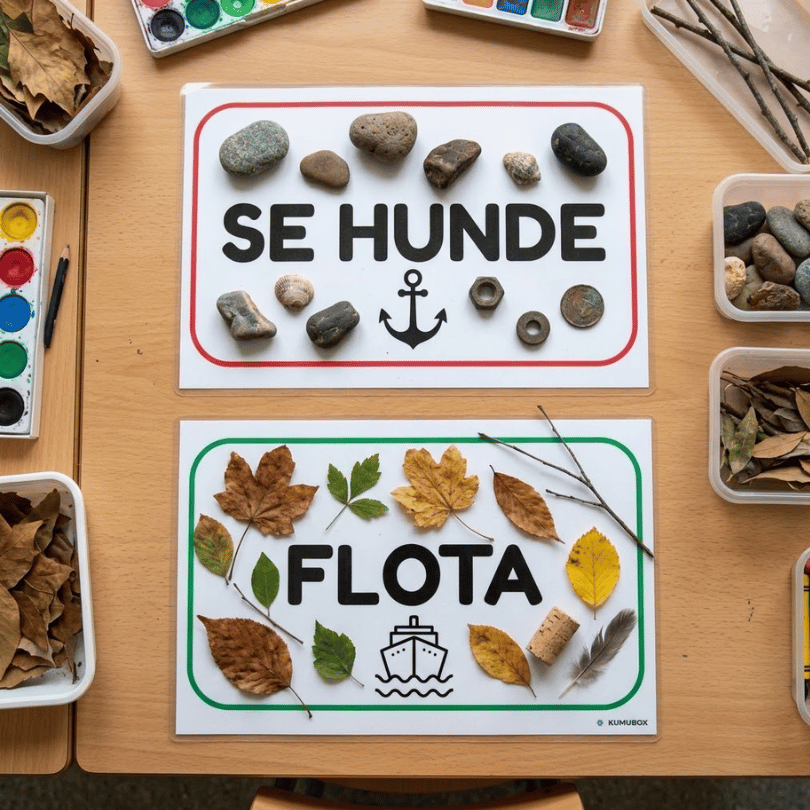 Recurso práctico de experimentación científica para Educación Infantil (4-5 años). Descubre la flotabilidad con tarjetas, bandejas de color y objetos cotidianos