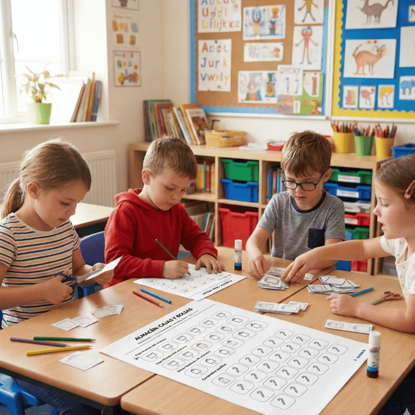 Recurso manipulativo de matemáticas para primaria para trabajar el conteo, las unidades, decenas y centenas y el valor posicional hasta el 999 mediante una acti