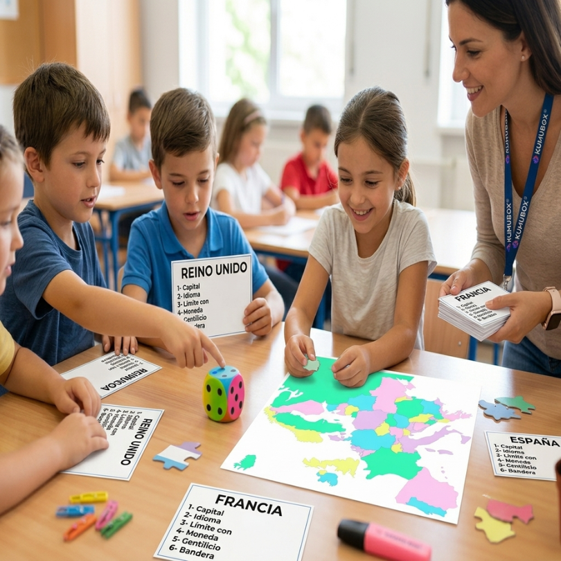 puzzle interactivo del mapa de europa diseñado para que los estudiantes aprendan la geografía del continente de manera lúdica cada país está representado con un...