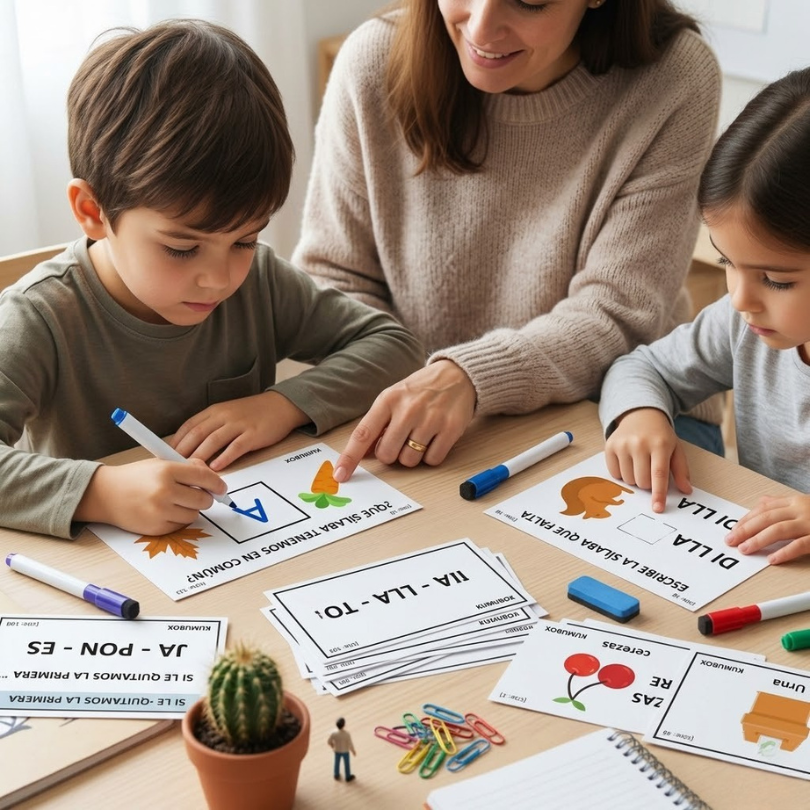 este material incluye 48 tarjetas de ejercicios para desarrollar la conciencia silábica diseñadas especialmente para alumnos con dislexia a través de cuatro tip...