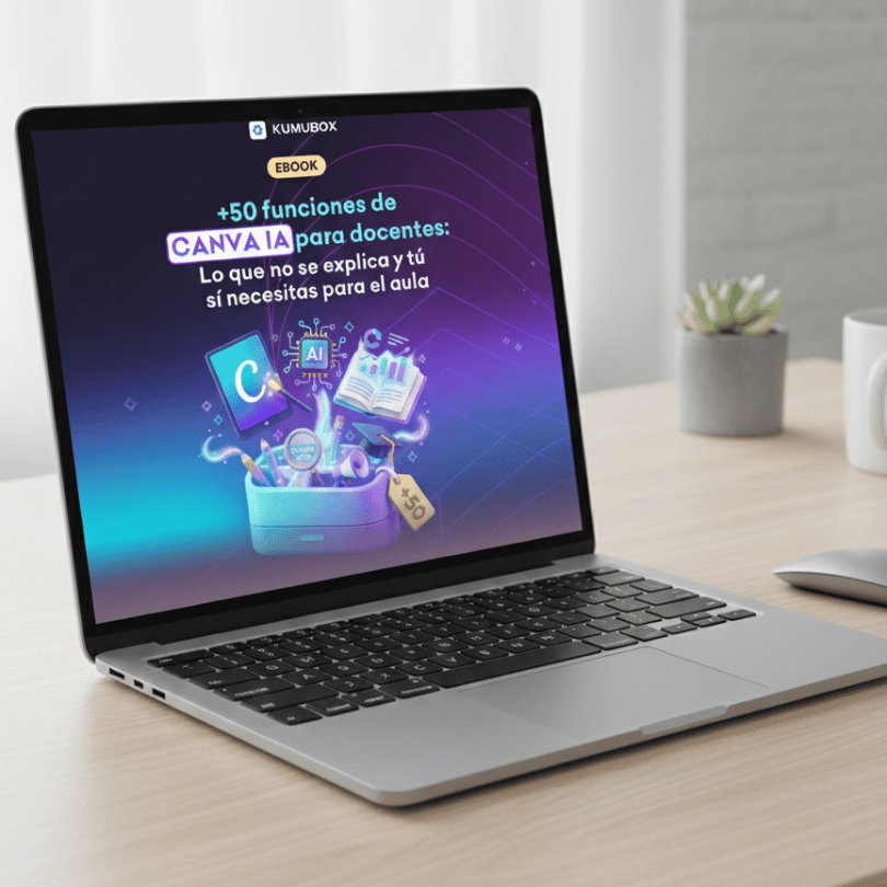 Descarga la guía definitiva con +50 funciones de Canva IA para docentes. Aprende a usar la inteligencia artificial para crear recursos y ahorrar tiempo
