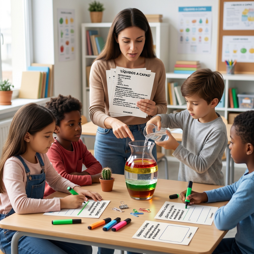 este recurso educativo contiene 6 tarjetas de experimentos científicos para estudiantes del tercer ciclo de primaria cada experimento incluye instrucciones clar...