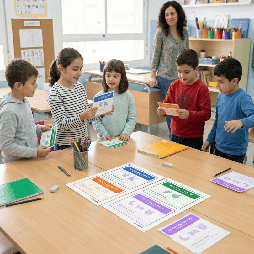 Recurso gamificado para 1º y 2º de Primaria sobre hábitos saludables: higiene, alimentación equilibrada y sostenible, ejercicio, descanso y prevención.