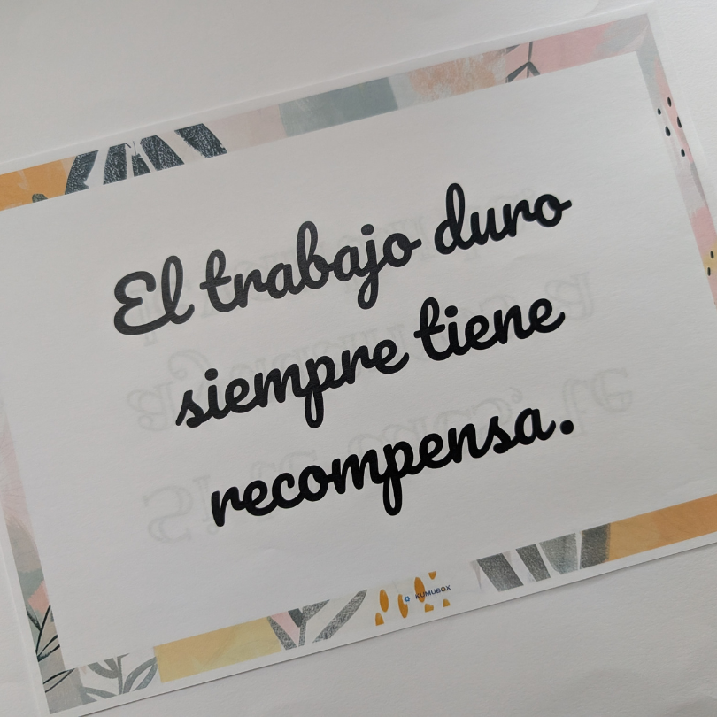 Carteles decorativos imprimibles con frases sobre el esfuerzo y la perseverancia, perfectos para motivar y crear un ambiente positivo en el aula