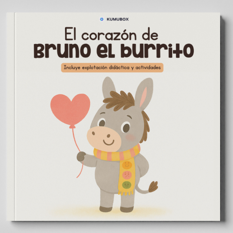 Cuento para trabajar las emociones con el alumnado de infantil y primaria. Bruno el burrito ayuda a identificar, expresar y comprender sentimientos.