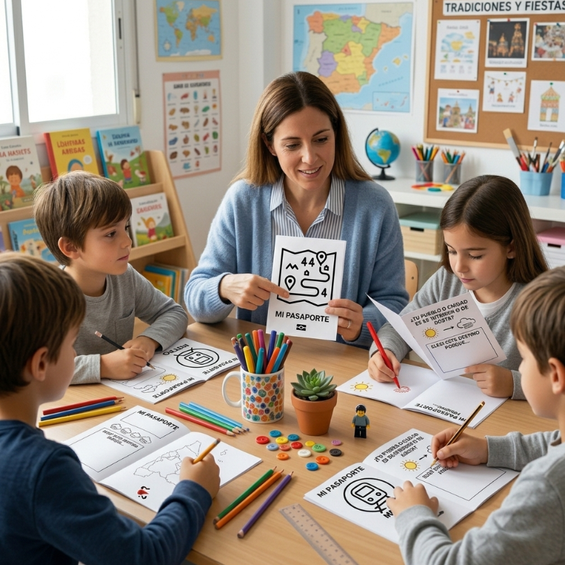el pasaporte viajero es un material educativo ideal para que los alumnos de primaria exploren y aprendan sobre diferentes ciudades y pueblos de españa a través...