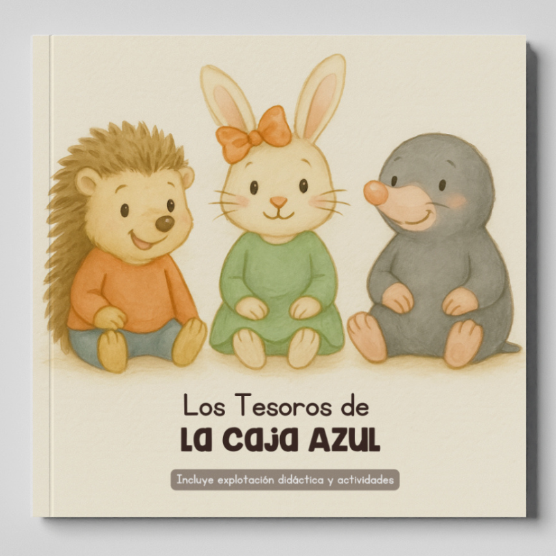 Cuento ilustrado para educación infantil que fomenta la exploración sensorial, la clasificación y la expresión corporal a través del juego y la creatividad.