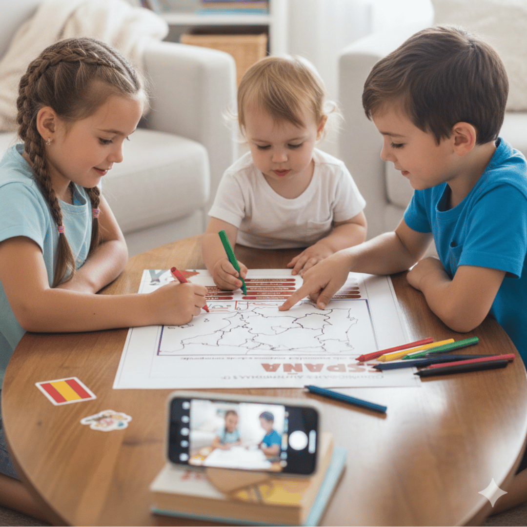 Recurso ed. para 4º de primaria sobre las comunidades autónomas de España. Actividad con mapa mudo para trabajar la organización territorial, la orientación