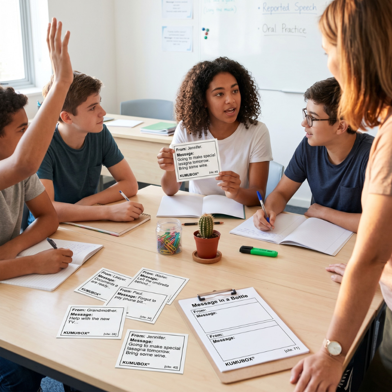 actividad lúdica para practicar el reported speech estilo indirecto de forma oral a través de un dinámico juego de roles los estudiantes interpretan personajes...