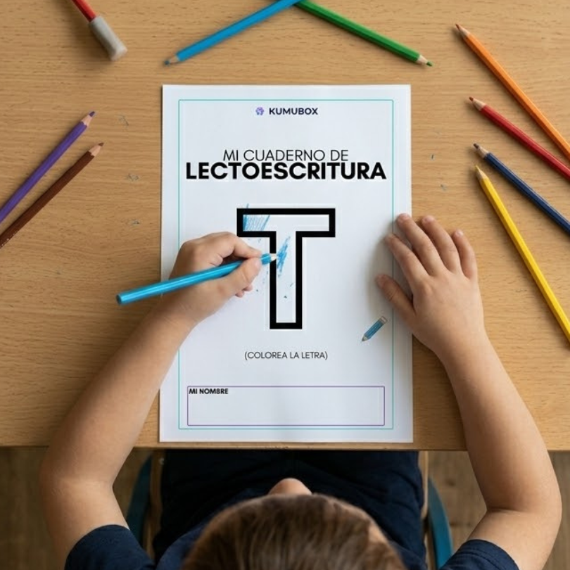 este cuadernillo individual de lectoescritura está diseñado para trabajar la letra t con alumnos de infantil incluye 10 fichas fotocopiables que ayudan a los ni...
