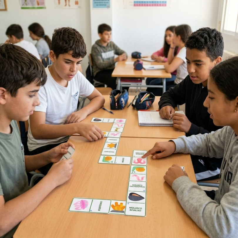 Consolida la clasificación de los seres vivos en 1º de ESO con el "Dominó de Características". Un juego de mesa manipulativo e interactivo.