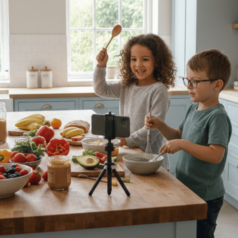 Situación de aprendizaje de inglés para 4.º de Primaria basada en la creación de una video-receta saludable, fomentando la expresión oral.