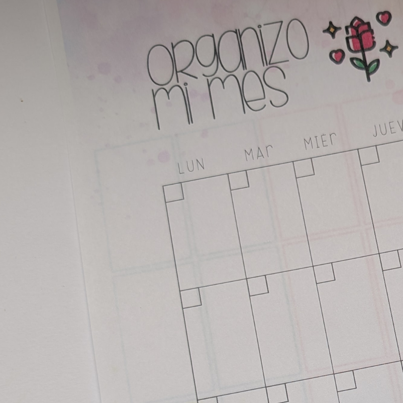 Planner mensual escolar para organizar tareas y rutinas. Ideal para promover la gestión del tiempo, la autonomía y la planificación en el aula desde primaria.